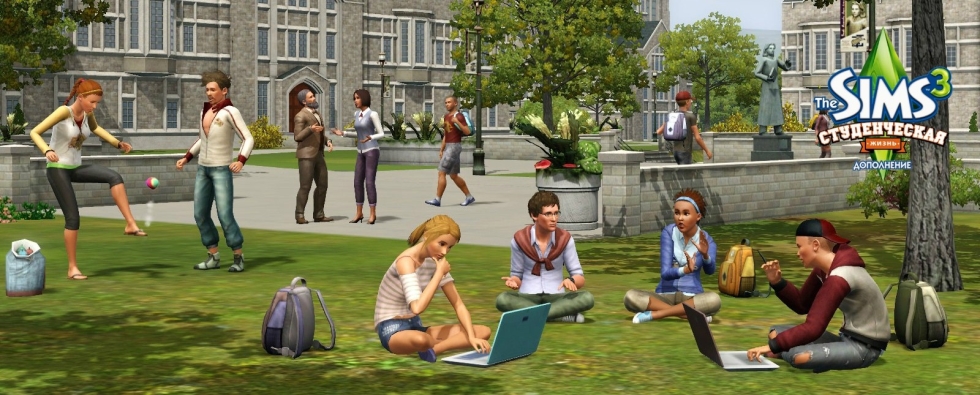 скачать sims 3 студенческая жизнь